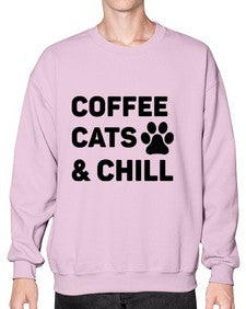 Coffee Cat Style 41# - cats- Sweatshirt - Crew