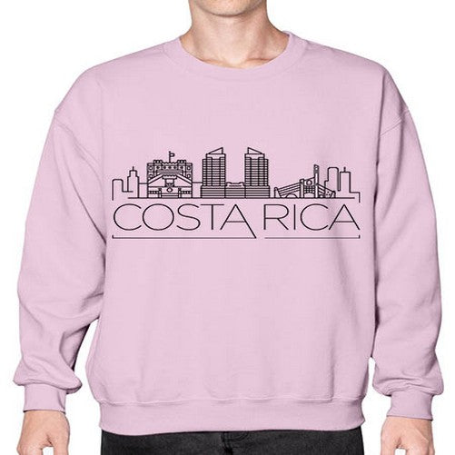 Costa Rica Minimal Skyline 631# - cities- Sweatshirt - Crew