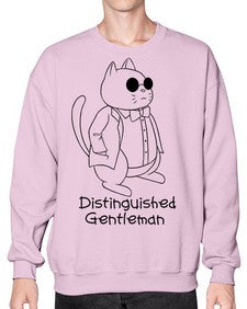 Distinguished Gentleman - cats- Sweatshirt - Crew