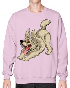 Dog 96# - cartoon animals- Sweatshirt - Crew