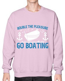 Double the Pleasure Go Boating 15# - boats- Sweatshirt - Crew