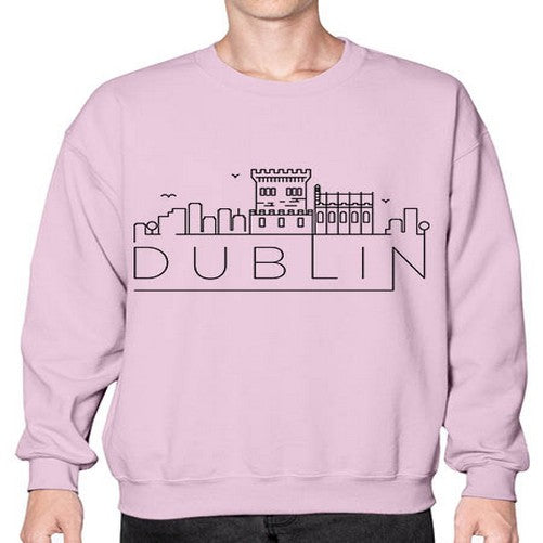Dublin Minimal Skyline 690# - cities- Sweatshirt - Crew