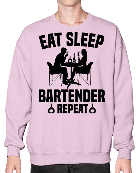 Eat sleep Style 130# - bartender- Sweatshirt - Crew