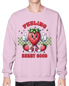 Feeling Berry Good Strawberry 964# - strawberry- Sweatshirt - Crew
