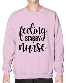 Feeling stabby nurse 779# - nurse- Sweatshirt - Crew