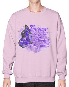 Forever In My Hear Alzheimer 149# - alzheimers- Sweatshirt - Crew