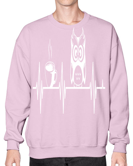 Funny Coffee Lover Night Owl A TurtleRabbit 5# - owl- Sweatshirt - Crew