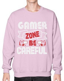 Gamer zone Be careful 18# - video games- Sweatshirt - Crew