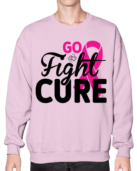 Go Fight Cure 23# - breast cancer- Sweatshirt - Crew