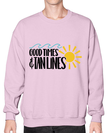 Good Times Tan Lines Style 43# - summer- Sweatshirt - Crew