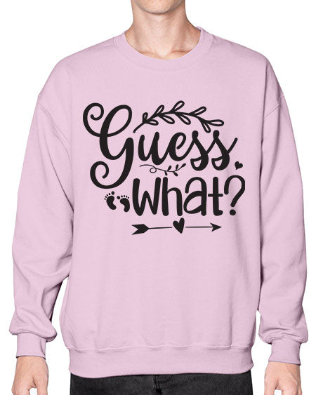 Guess what 323# - pregnancy- Sweatshirt - Crew