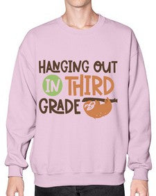 Hanging Out in Third 236# - third grade- Sweatshirt - Crew