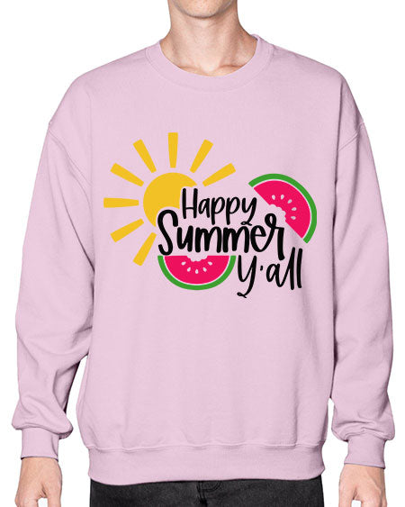 Happy Summer Yall Style 41# - summer- Sweatshirt - Crew