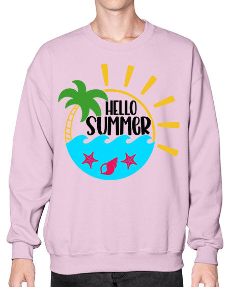 Hello Summer Style 40# - summer- Sweatshirt - Crew