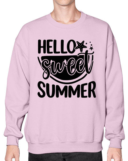 Hello sweet summer 01# - summer- Sweatshirt - Crew