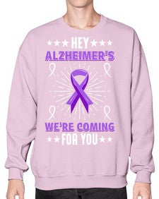 HeyAlzheimerswearecoming 159# - alzheimers- Sweatshirt - Crew