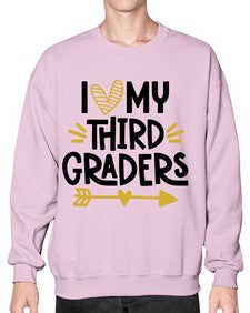I Love My Third 368# - third grade- Sweatshirt - Crew