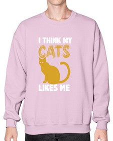 I Think My Cats - cats- Sweatshirt - Crew