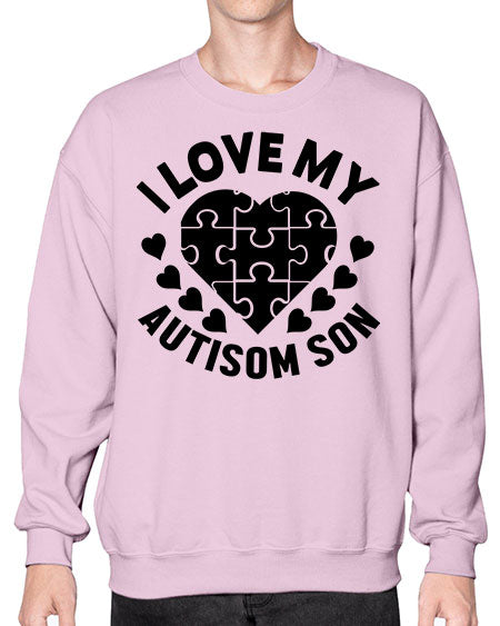I love my Style 45# - autism- Sweatshirt - Crew