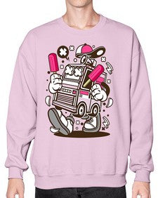 Ice Cream Truck 1173# - ice cream- Sweatshirt - Crew