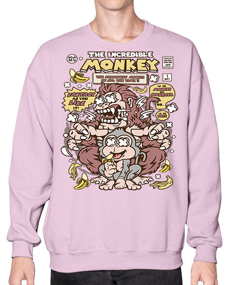 Incredible Monkey - monkey- Sweatshirt - Crew