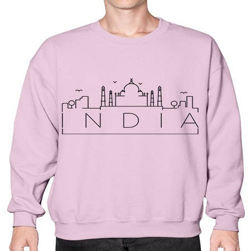 India Minimal Skyline 938# - cities- Sweatshirt - Crew