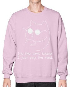 Its the Cats House - cats- Sweatshirt - Crew