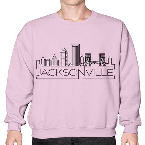 Jacksonville Minimal Skyline 974# - cities- Sweatshirt - Crew