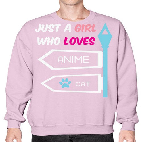 Just A Girl Who Loves Anime 264# - anime- Sweatshirt - Crew