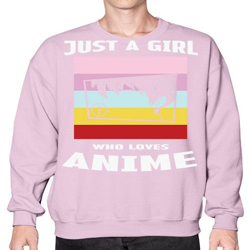 Just A Girl Who Loves Anime 265# - anime- Sweatshirt - Crew