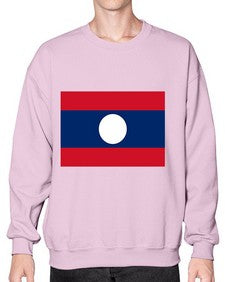 Laos 1111# - world flags- Sweatshirt - Crew