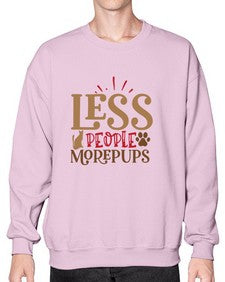 Less People More Pups Style 18# - cats- Sweatshirt - Crew