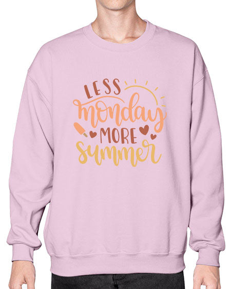 Less monday more summer 90# - summer- Sweatshirt - Crew