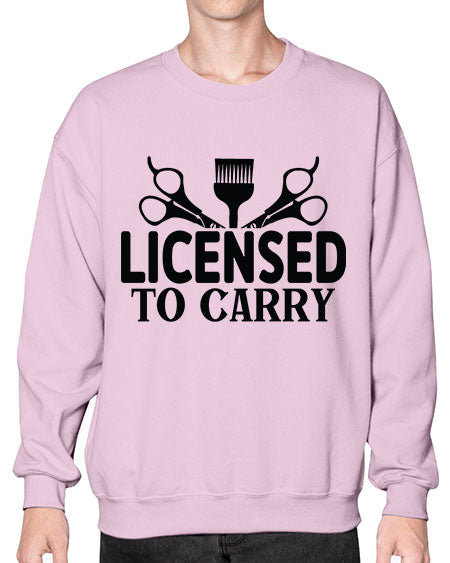 Licensed To Carry 1050# - hairdresser- Sweatshirt - Crew