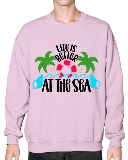 Life Is Better At The Sea Style 32# - summer- Sweatshirt - Crew