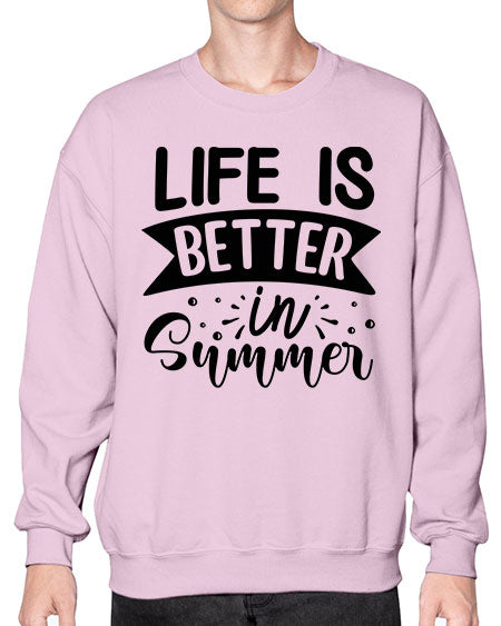 Life is better in Summer 01# - summer- Sweatshirt - Crew