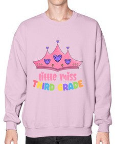 Little Miss third Grade 489# - third grade- Sweatshirt - Crew