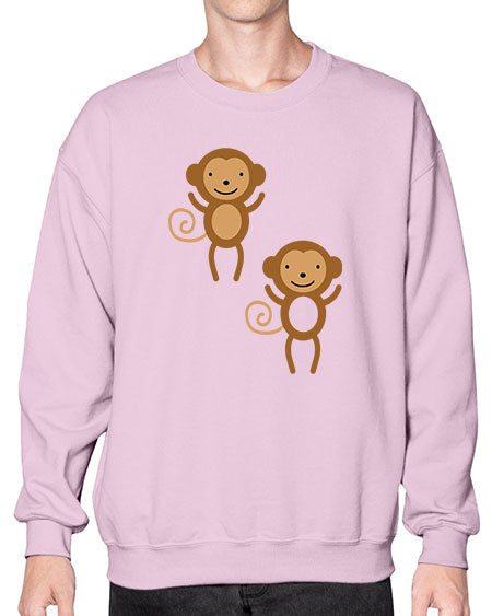 Little_monkeys_MF_5814 - monkey- Sweatshirt - Crew