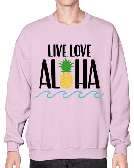 Live Love Aloha Style 30# - summer- Sweatshirt - Crew