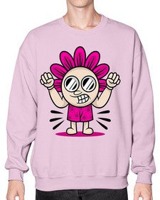 Mad flower 163# - cartoon general- Sweatshirt - Crew