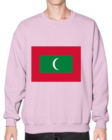 Maldives 1219# - world flags- Sweatshirt - Crew