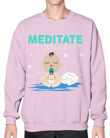 Meditate Before Bed 421# - yoga- Sweatshirt - Crew