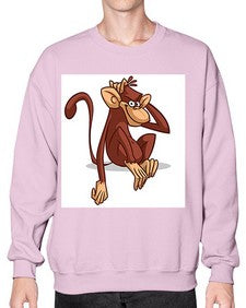 Monkey 174# - cartoon animals- Sweatshirt - Crew