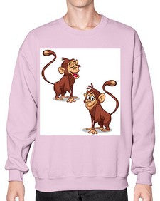 Monkey 175# - cartoon general- Sweatshirt - Crew