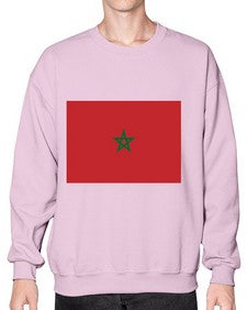 Morocco 1351# - world flags- Sweatshirt - Crew