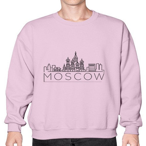 Moscow Minimal Skyline 1353# - cities- Sweatshirt - Crew