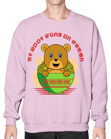 My Body Runs on Ramen 1414# - Ramen- Sweatshirt - Crew