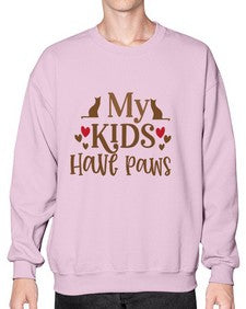 My Kids Have Paws Style 22# - cats- Sweatshirt - Crew