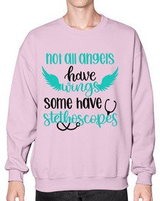 Not All Angels Have Style Style 1134# - nurse- Sweatshirt - Crew