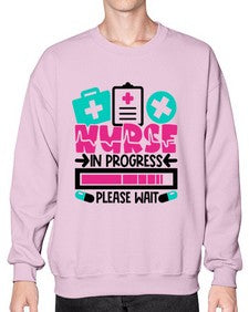 Nurse In Progress Please Wait Style Style 1160# - nurse- Sweatshirt - Crew